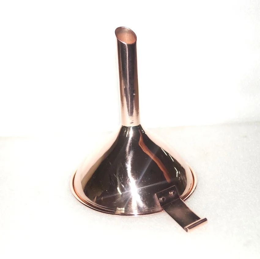 Высокое качество Металлические изготовленные на заказ с медным покрытием фильтрации масла воронки с коротким стеблем
