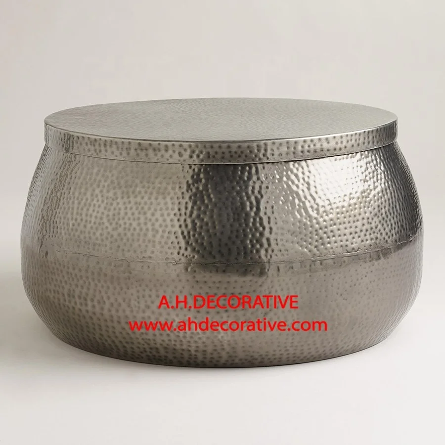 New Hammered Drum Coffee Table View Metal Drum Coffee Table A H Decorative Product Details From A H Decorative Export On Alibaba Com