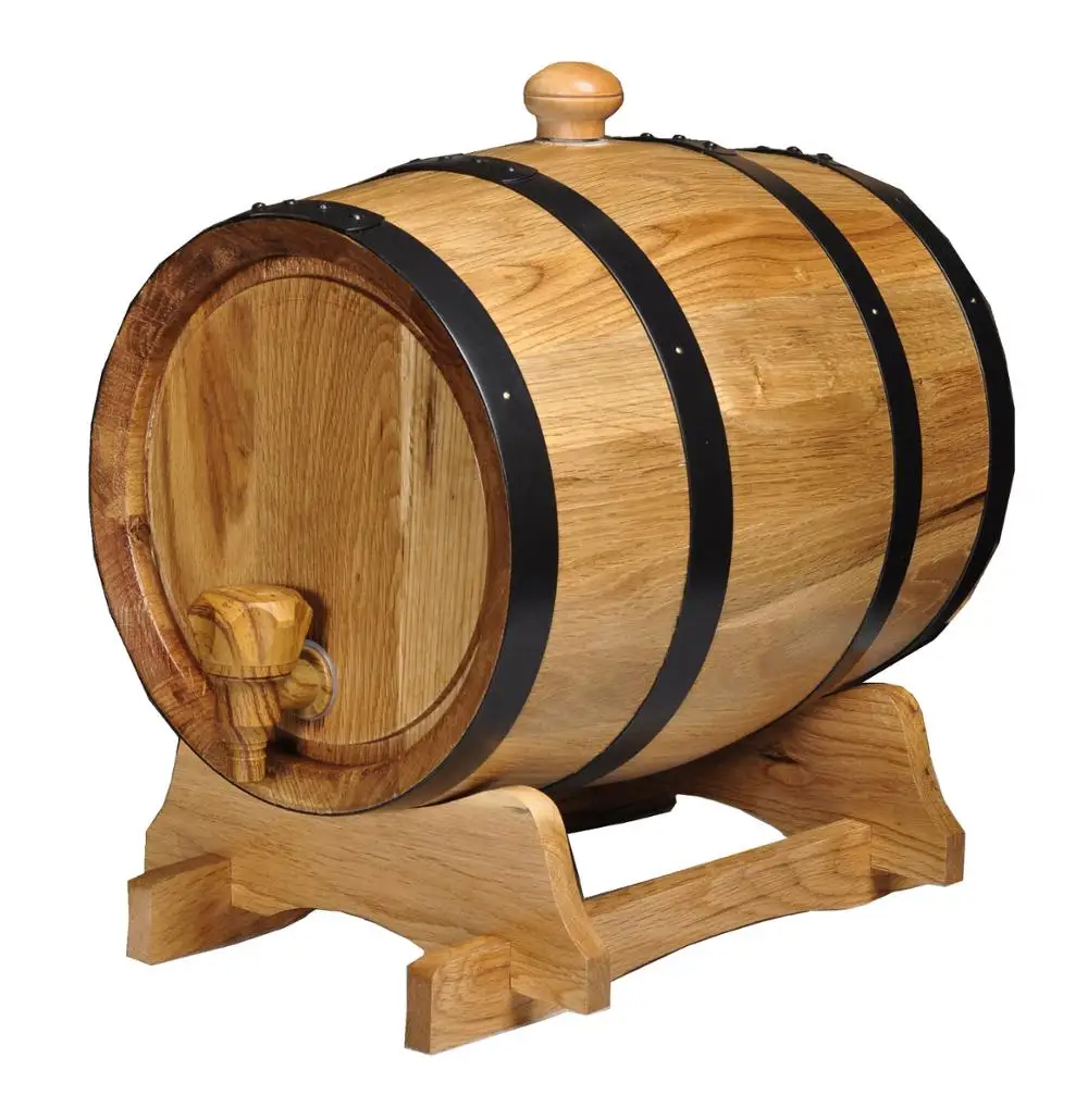 25 Liters Oak Barrel for Aging Wine Whisky Eco-friendly