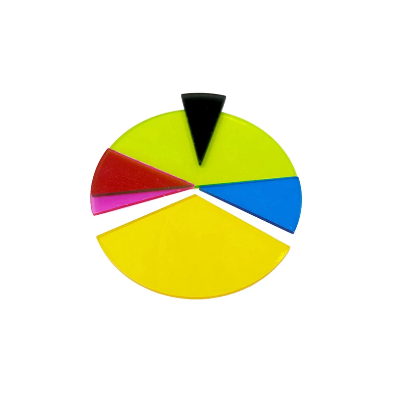 GD-круглая фракционная плитка пластиковые Математические Игрушки