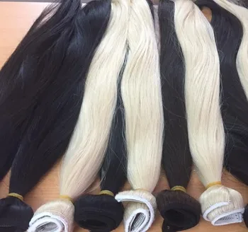 Wholesale Remy Human Hair Extension for black and blonde straight Clip In Hair Extention
