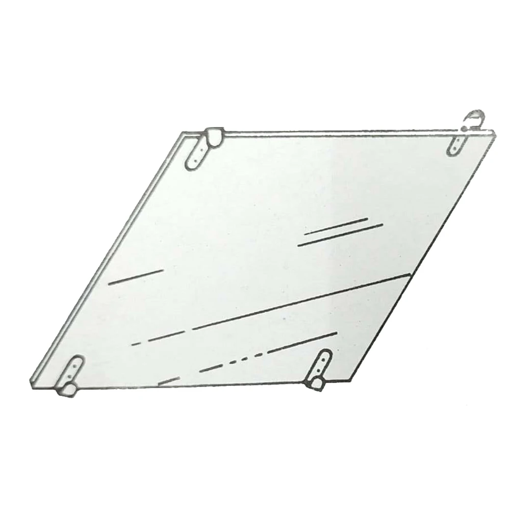 HOWTOOL F014 Heavy Duty Offset Hidden Metal Mirror Hanger Clip with Screws Zinc