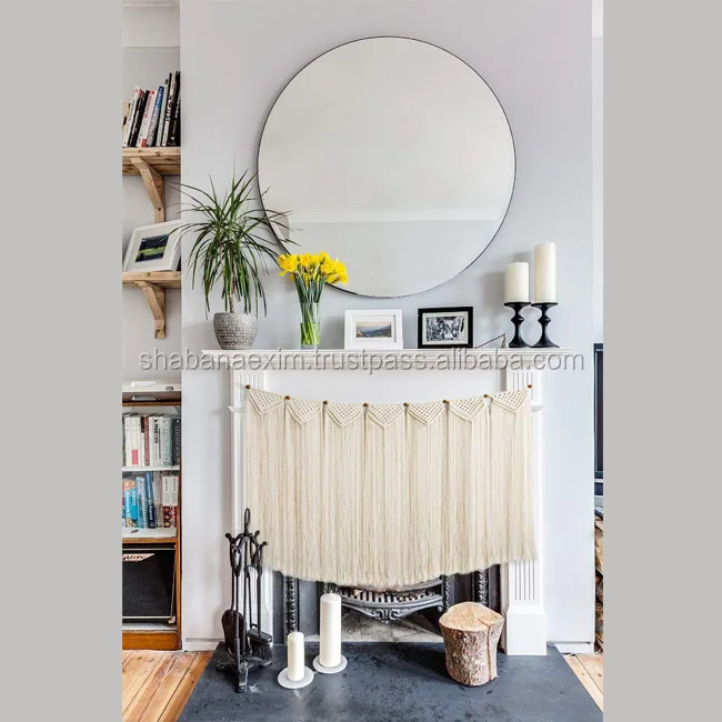 M MANUAL Cortina De Macramé Para Colgar En La Pared, Cortinas Bohemias Hechas A Mano Para Telón De Fondo De Boda, Arco De Armario, Divisor De Habitación, Decoración De Pared Bohemia