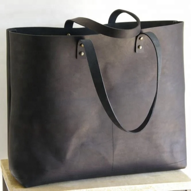 genuine leather weekender bolsa