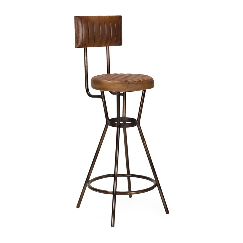 Modern Wholesale Wood & Leather Industrial Chair
