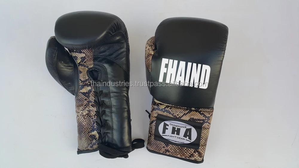 snakeskin boxing gloves