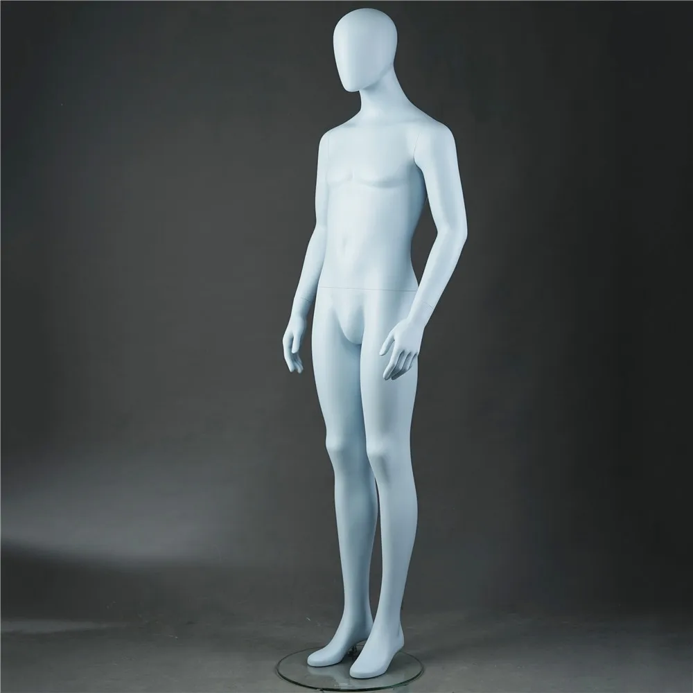 Life Size Full-Body Fiberglass Articulated Mannequin with Detachable Head Stand for Men's Plus Size Clothing Store Use on Sale