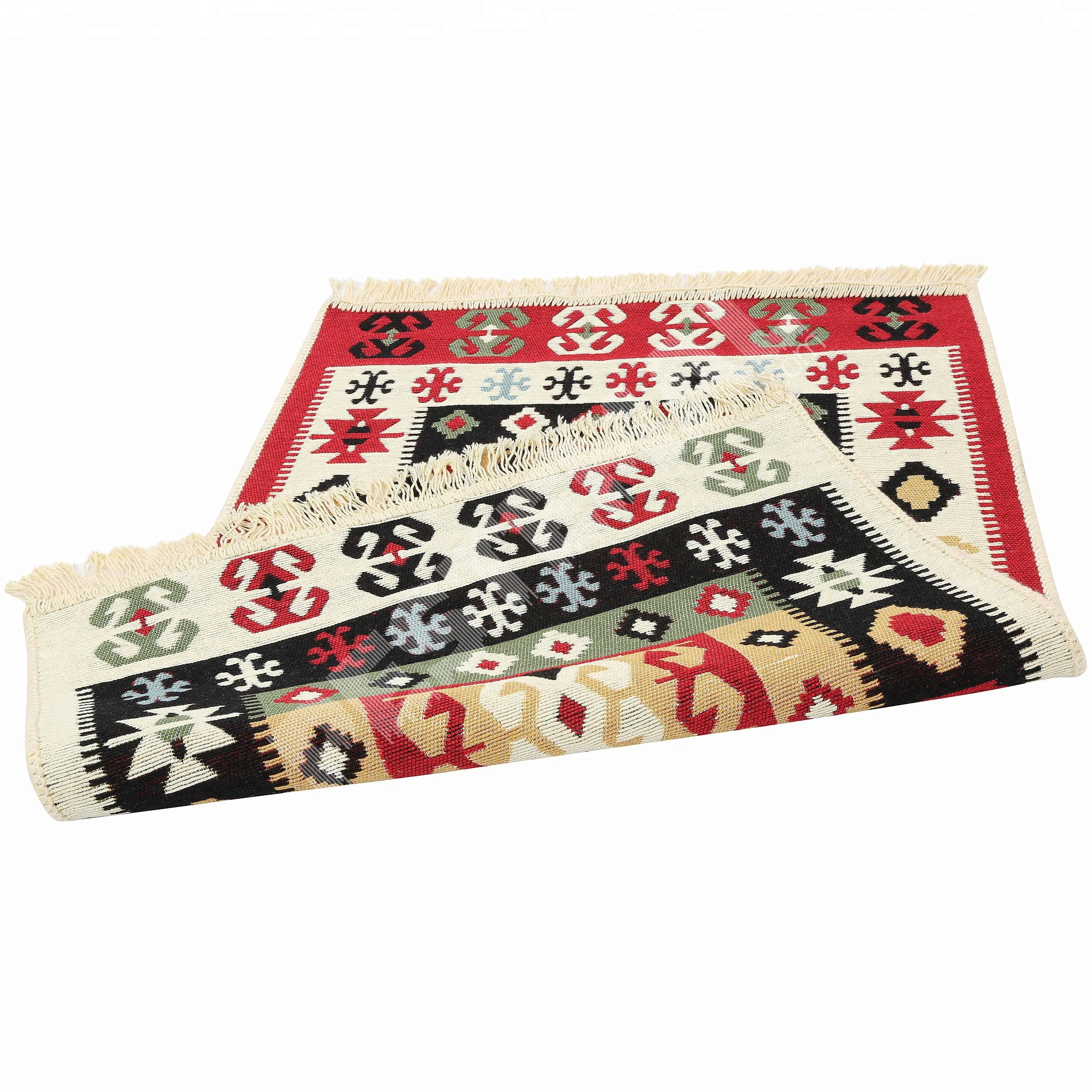 Turkish Hand Woven Special Design Private Label Anti-Slip Rugs and Carpets for Floors with Microfiber Thick Cloth %100 Cotton