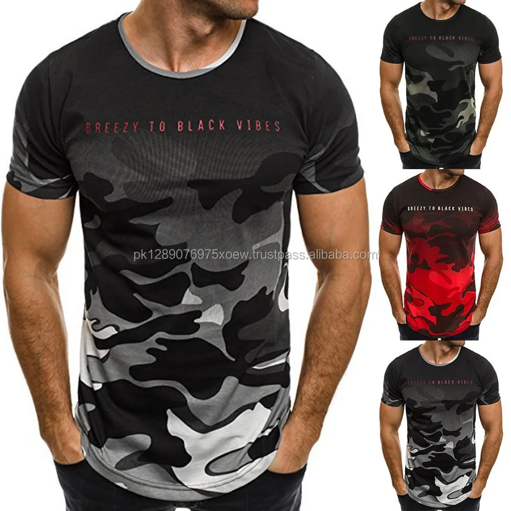 2018 Camo Sublimation Printed Crew Neck 