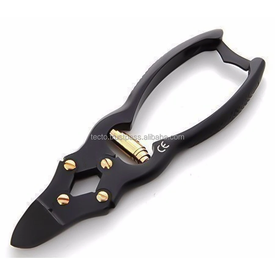 Heavy Duty Toenail Clippers Matt Black Stainless Steel Professional