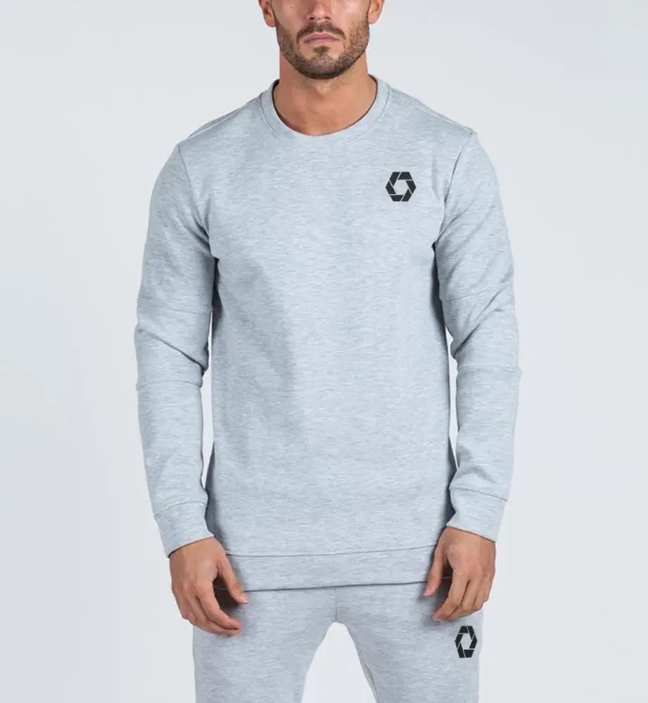 crew neck sweatshirt(marl grey) - buy sweatshirt,casual sweat