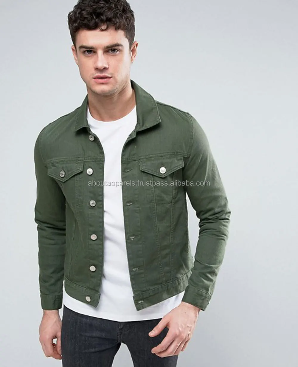 Zara зеленая джинсовка мужская