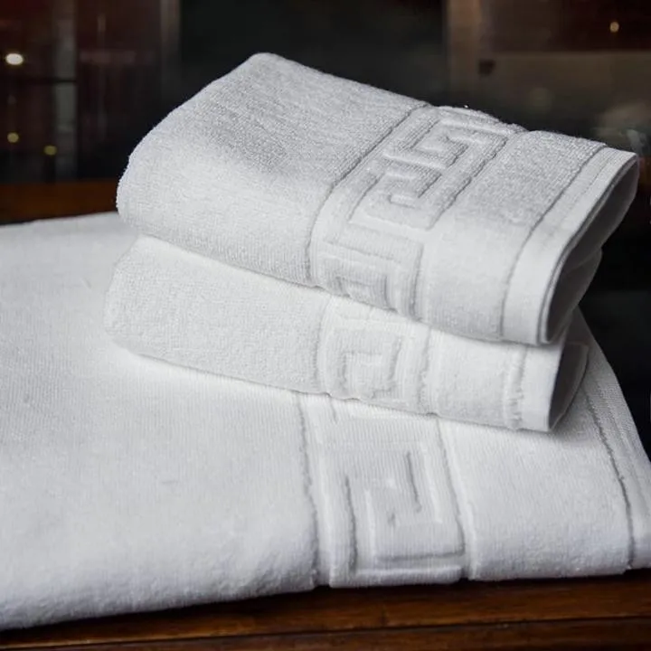 100 Cotton White Hotel Luxury Towels Sets For Bath Hand And Face Buy