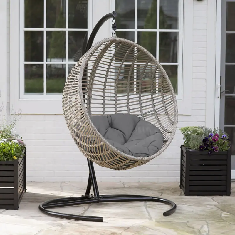 outdoor half egg chair