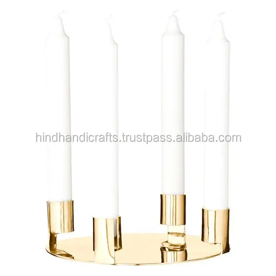 Creative Metal Candlestick Gold Plating Candle Holder For Home Decor