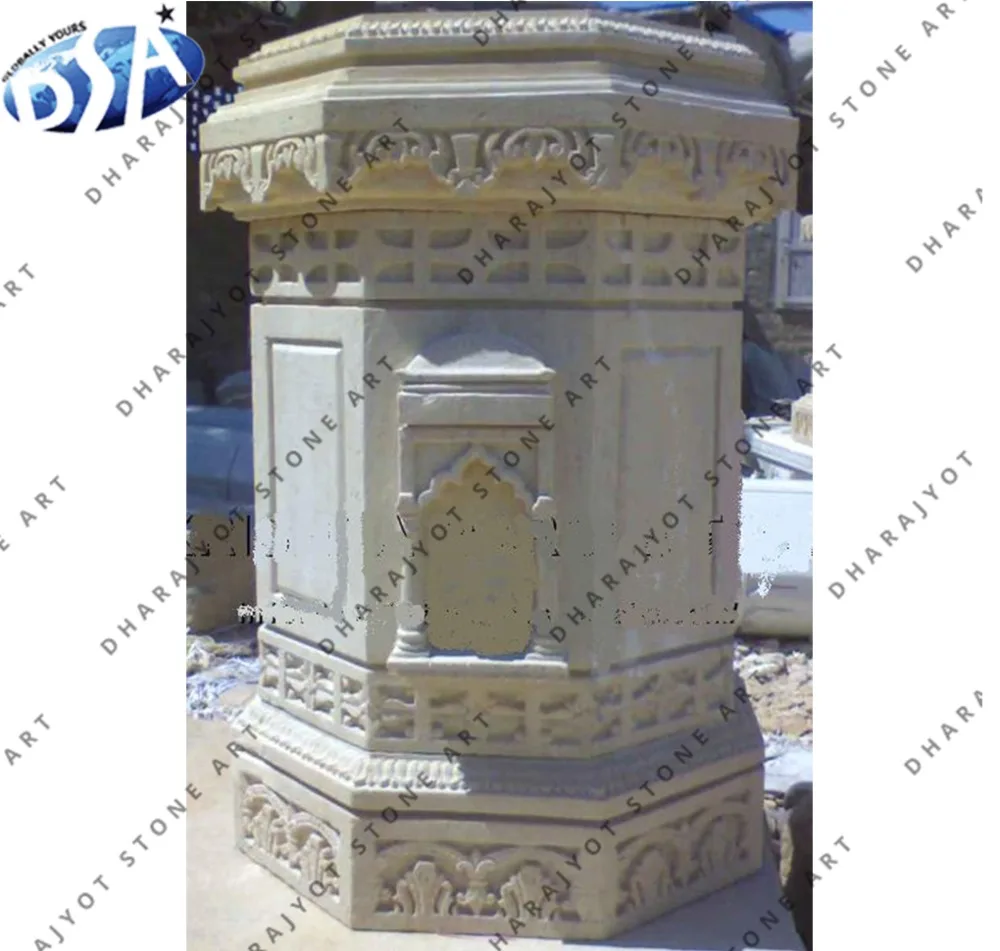 Source antique design hand carved sandstone tulsi pot tulsi ...