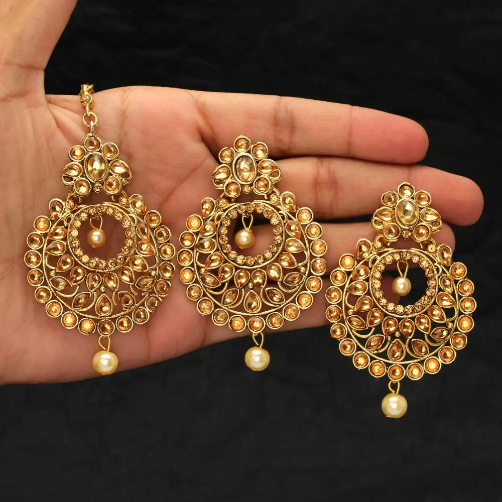 gold imitation earrings