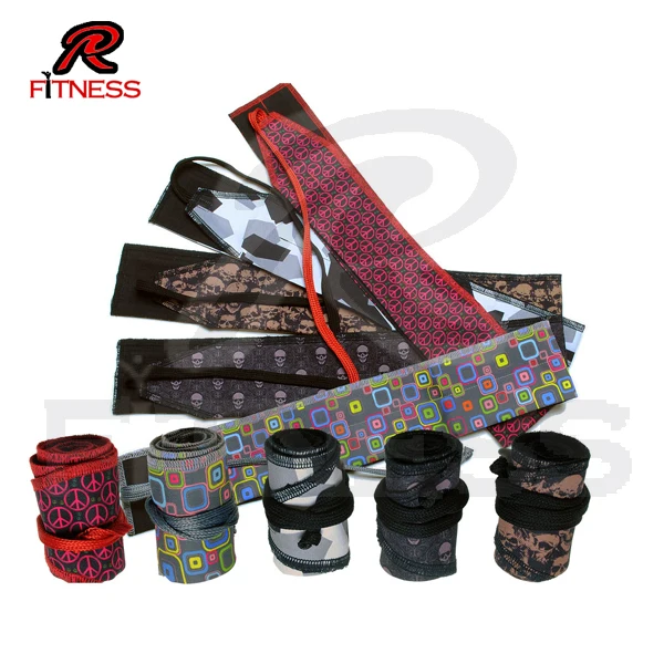 2Pcs Camouflage Neoprene Weightlifting Wrist Wrapping Support Fitness Crossfit Sport Wristbands Pow 