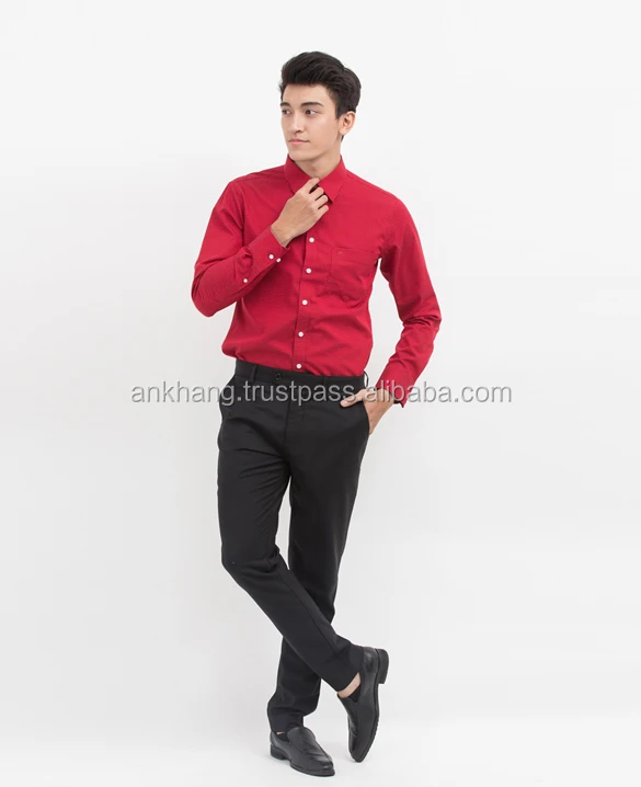 Camisa Informal De Manga Larga Para Hombre,Moda Para Hombre,A Rayas Rojas -  Buy Vestido De Camisa Para Los Hombres,Hombre Vestido Casual Camisa,Barato  Vestido De Manga Larga Camisas Product on Alibaba.com