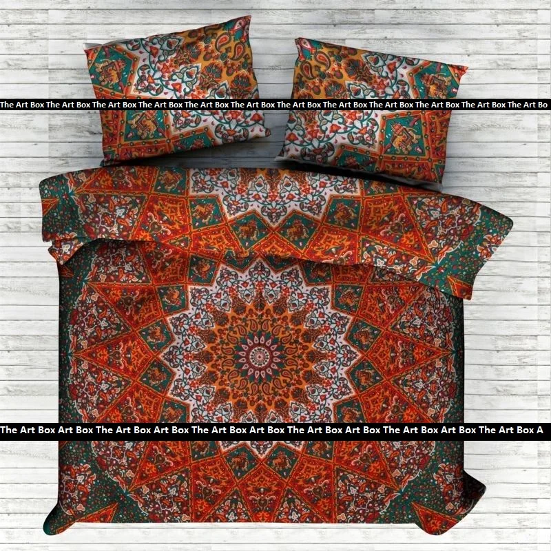 Indian Mandala Queen Size Blanket Quilt Cover Bedspread Bedding Boho Duvet Cover for Home Decor