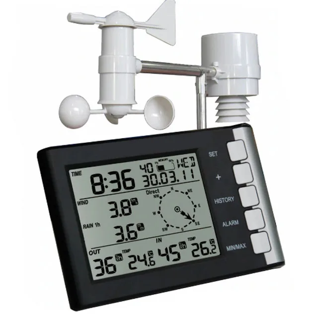 Misol Wh-5300 Wireless Weather Station Wind Speed Wind Direction  Temperature Humidity Rain - Buy Wireless Weather Station Wind Speed Wind 