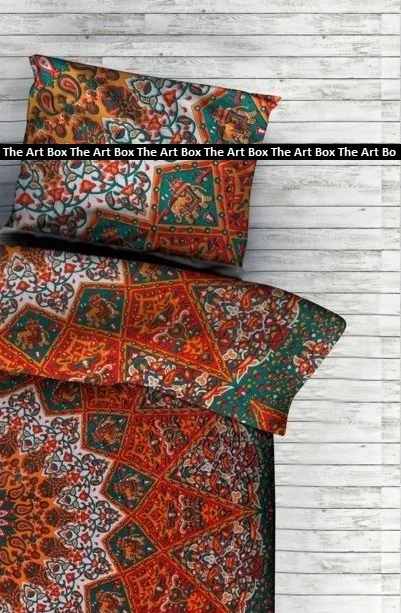 Indian Mandala Queen Size Blanket Quilt Cover Bedspread Bedding Boho Duvet Cover for Home Decor