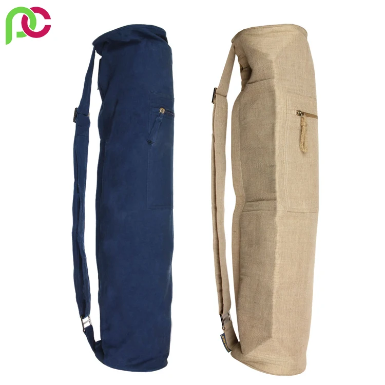 Organic Cotton Canvas Eco Friendly Yoga Mat White Jute Bags Promotional