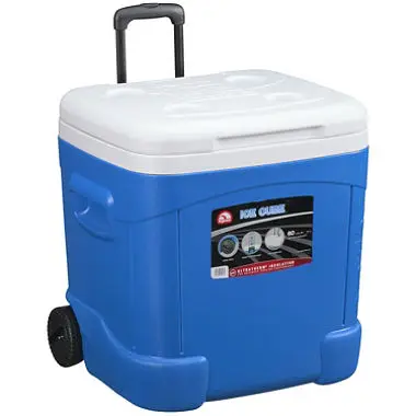 Usa Made Igloo Ice Cube 60 Roller Cooler - 60 Quarts (90 Can 