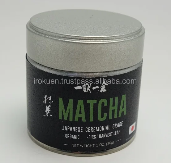 Various kinds of delicious organic matcha tea powder with nice aroma and mild taste
