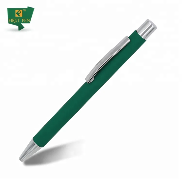Custom Logo Give Away Pens Matte Metallic Color Ball Pen