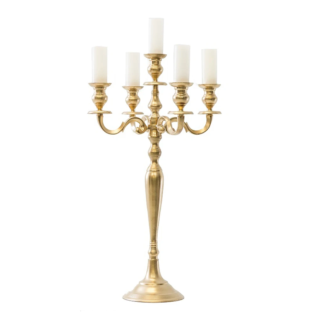 Wedding Candelabra Centerpieces On Sale Metal Sci Aluminum Raw Gold