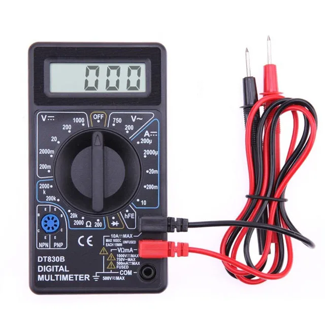 DT-830B Auto LCD Digital Multimeter Voltmet Electric Voltage Tester Resistance 