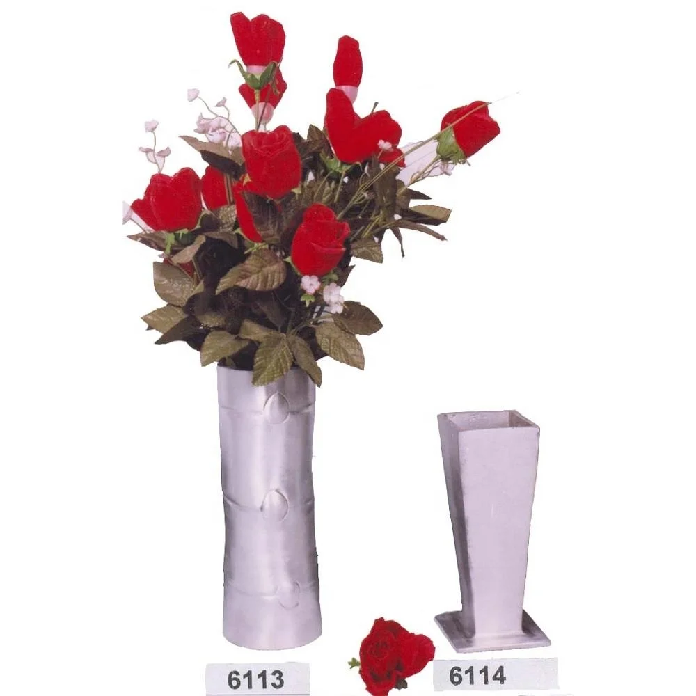 Customized Vase Aluminium Metal Flower Vases Home Hotel Table Top