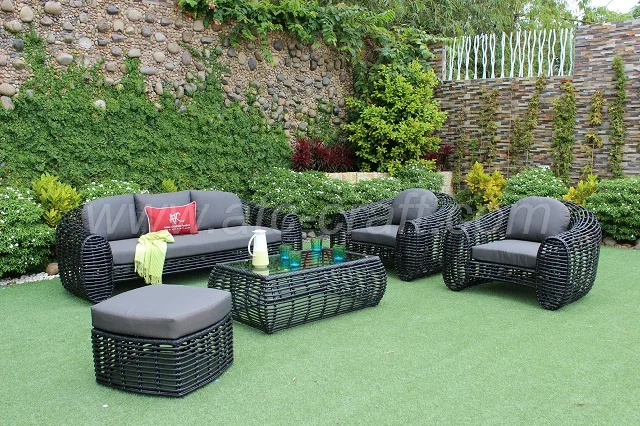Top Selling High Quality Model Poly Rattan Garden Outdoor Furniture Sofa Set