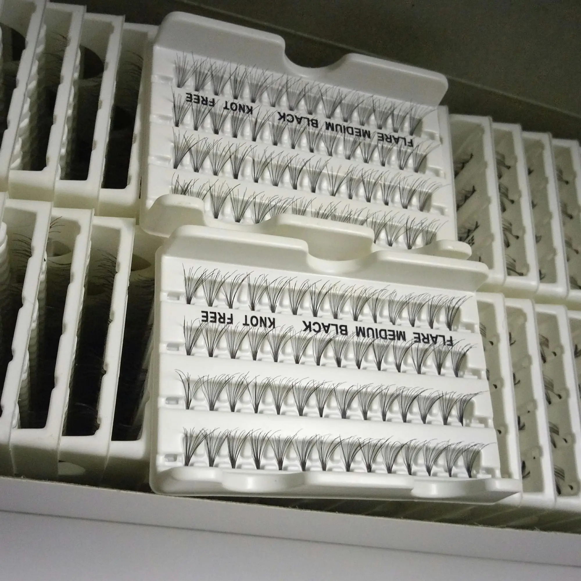 Made In Vietnam Flare Eyelash Knot Free Mink Silk Individual Flare