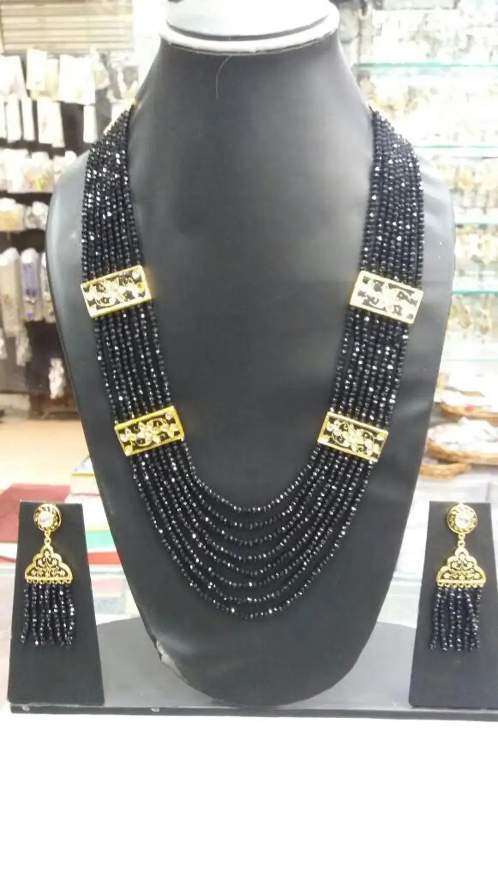 Jewellery For Women Indian Stylish Neck Wear Amnd Earring Simple And Elegant Stone Work Necklace