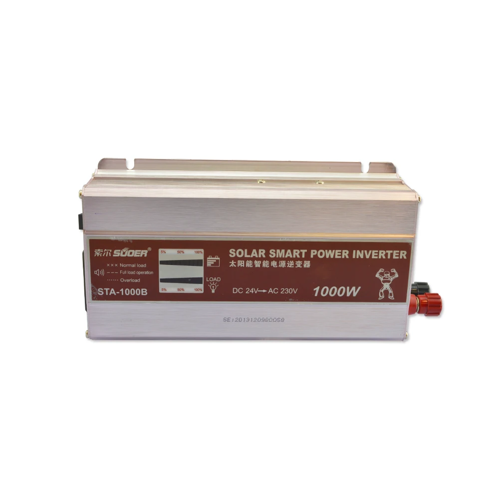 Suoer Solar Power Modified Sine Wave Inverter 24v 220v Inverter 60hz 1kw