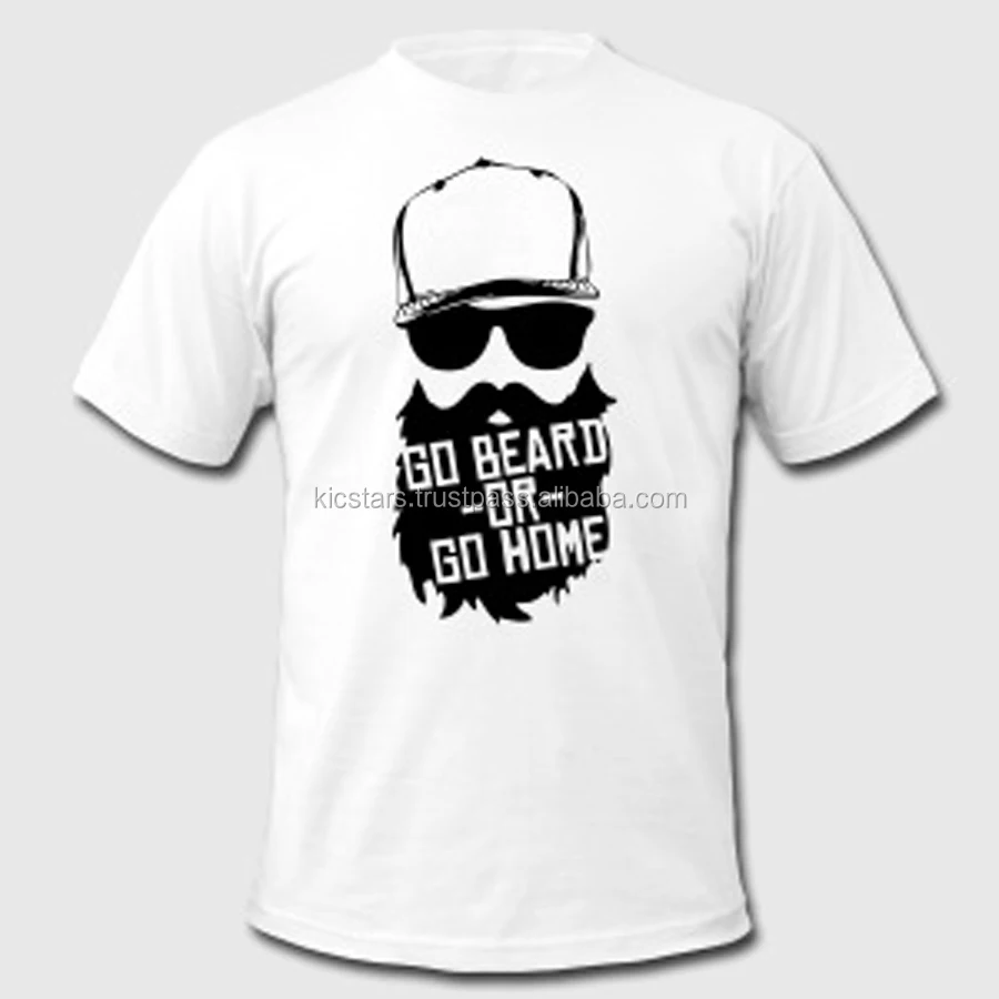 beard printed t shirts