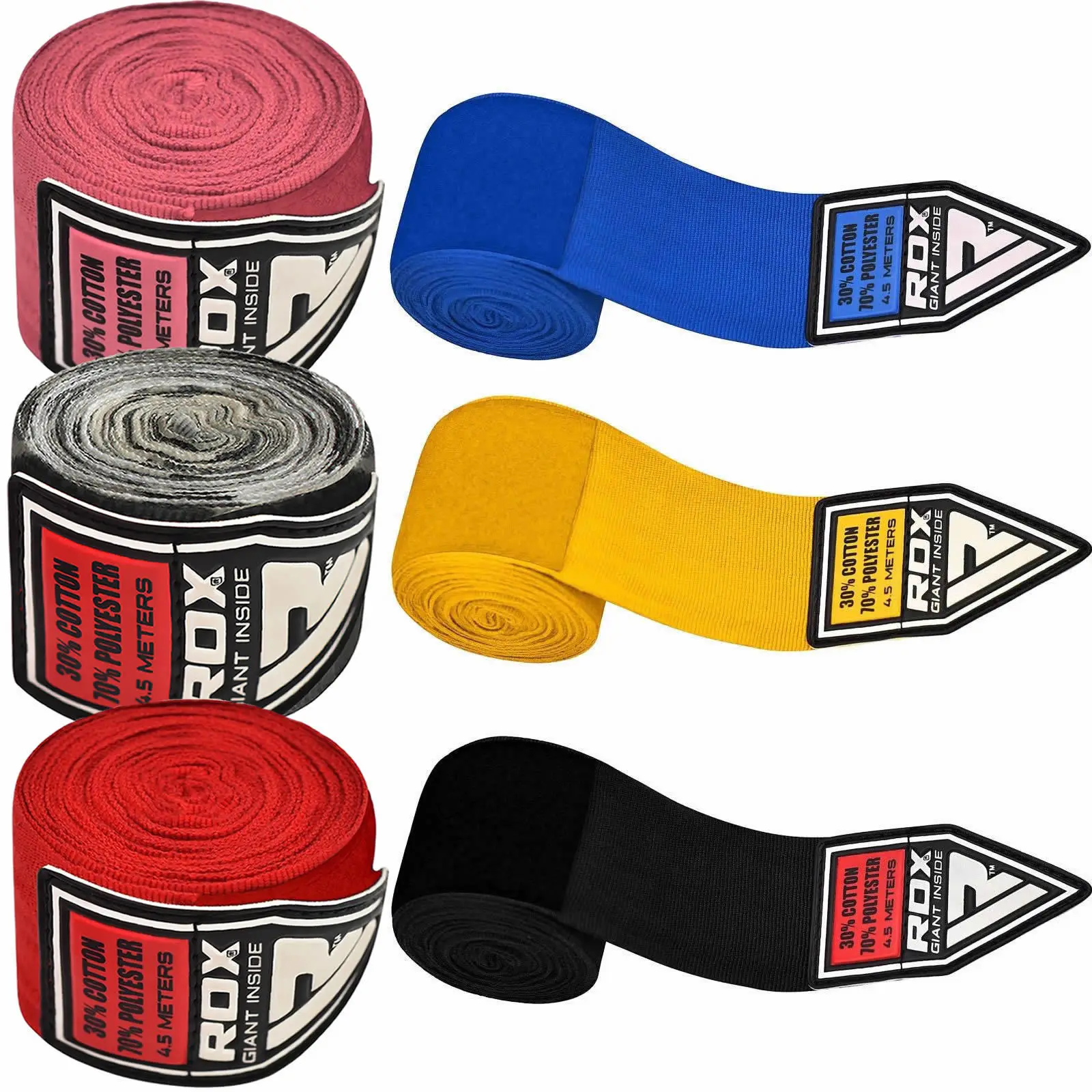 Boxing Hand Bandages Muay Thai Wraps Inner Gloves 4.5m Protector MMA Training 