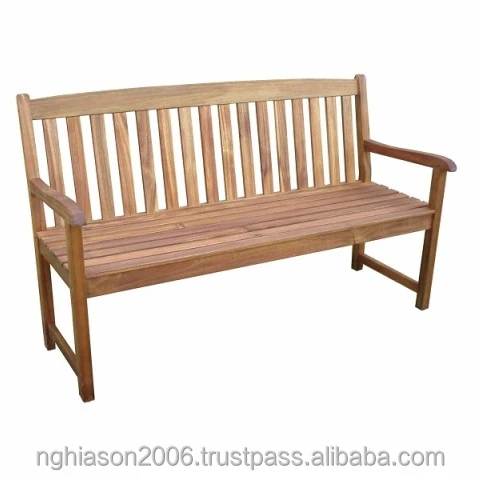 Customized Modern Solid Wood 3-Seater Bench Natural Traditional Design Living Room Furniture for Outdoor Parks Patios Schools