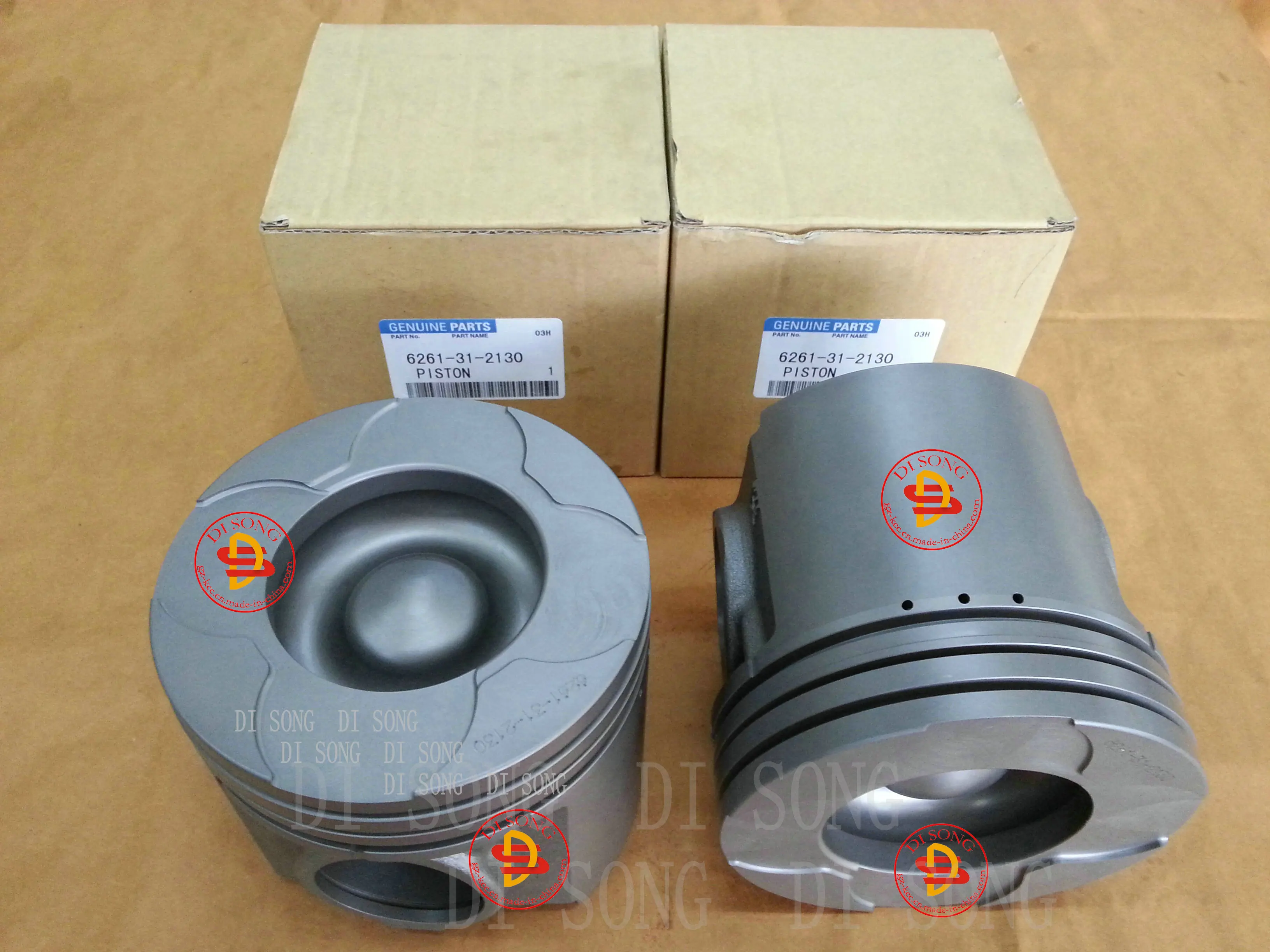 Engine Piston 6261-31-2130 For Dump Truck Hd325-6 Engine Saa6d140e-5 ...