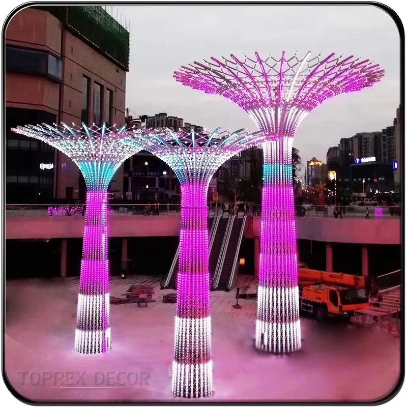 2024 уникальные красивые большое качество уличные 3d здания башня украшение для праздника рождественские световые украшения