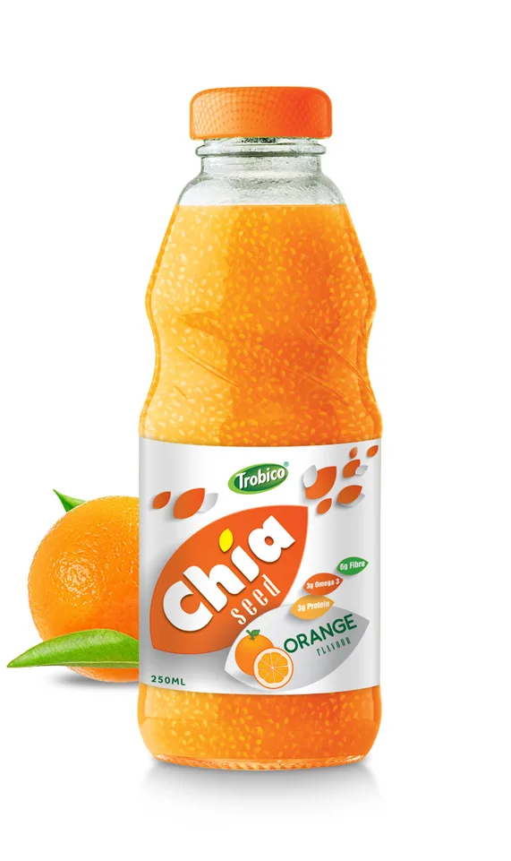 Полезный для здоровья Нектар Фруктовый Сок Новая серия 250 мл стеклянная бутылка семян чиа с