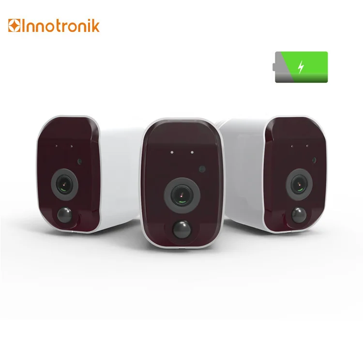 Innotronik Wire Free PIR Detection HD 1080P CCTV Wireless IP Camera Home Security WiFi  Outdoor Battery Home Camera