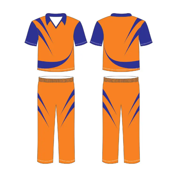 Royal Orange Tile Customized Cricket Team Jersey Design  Customized  Cricket Jerseys Online India - TheSportStuff