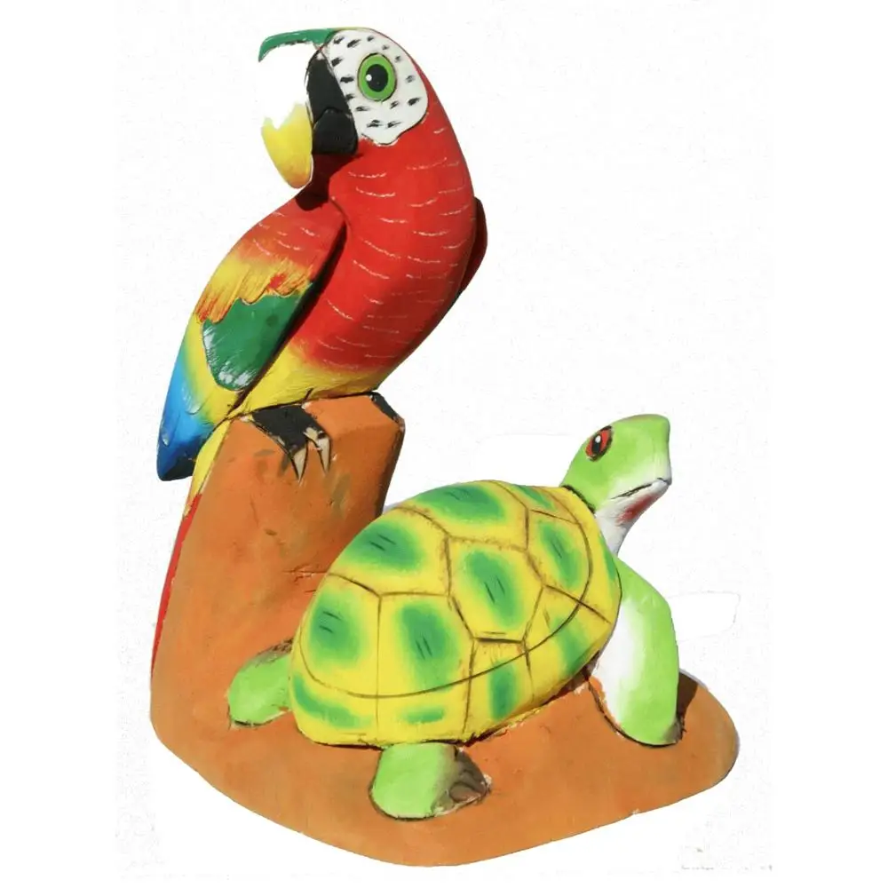 Lot 30 Small Parrots Figurines Balsa Wood Hand Carved Collectible Bird Wholesale 