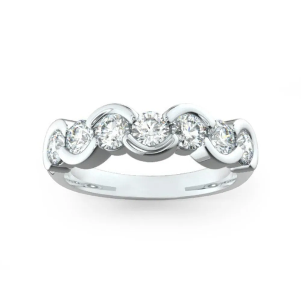 Details about 18 K White Gold Diamond Engagement Ring,Diamond Ring,2 Carat Diamond...