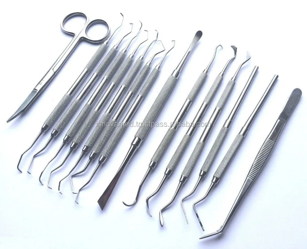 Periodontal Instruments Gracey Curettes Pocket Probes Gingivectomy