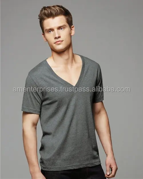 deep v neck shirts for guys