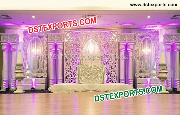 Different Design Wedding Fiber Backdrop Panels Jali Panel Flower Carving for Party Decorations Wedding Decoration Fiber Panels
